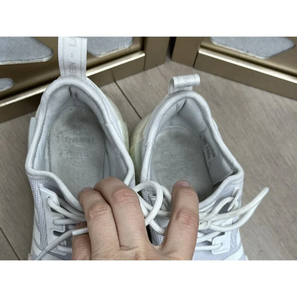 Adidas NMD_R1 refind J PRIMEBLUE Cloud White Big girls 5 youth sneakers shoes